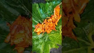 Luna Ilish in Pumpkin Leaves?! Bengali Magic in 60 Seconds! 🐟🍃 #shorts #cooking