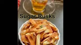 Sugar rusks || leftover bread crust recipe || bread crust || rusk recipe || leftover bread recipes