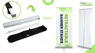 Retractable Banner Stands by Mega Format &ndash; Portable, Professional, Powerful