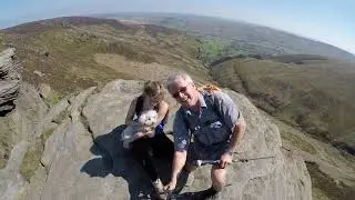 Edale, Ringing Roger and Grindsbrook with Amy and George : May 2018