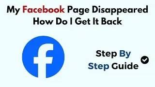 Моя страница Facebook исчезла. Как ее восстановить?