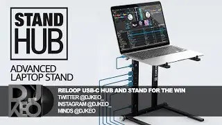 Reloop DJ laptop Stand USB-C Hub Saves the day