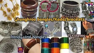 Meesho Ghungroo Viral 2025 bangles/kada/bracelets| Wooden, Oxidised bangles| Under 300/-  #meesho 