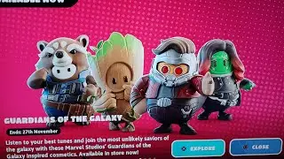 Live fall guys X marvel guardians of the Galaxy winning gameplay