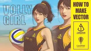 HOW TO MAKE VOLLY GIRL SEXY  VECTOR ART USING COREL DRAW