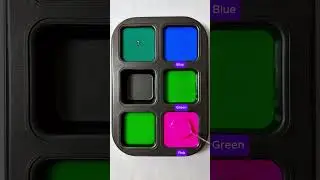 Guess the Color | Blue + Green + Pink #colormixing #amazing