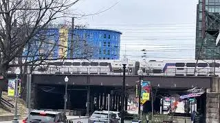 MARC Penn line departing Washington DC Union Station.