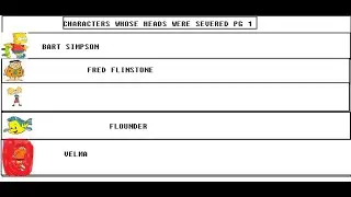 naruto chars stabd,head sevrd, list of chars sevrd.