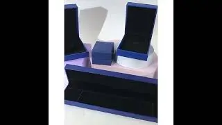 Royal Blue Leatherette Jewelry Boxes