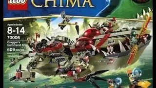 LEGO Giveaway! LEGO Legends Of Chima 70006 Cragger's Command Ship HD Review | www.TekSushi.com