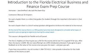 Intro to Electrical Business Exam Prep