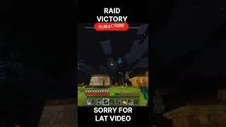 Raid victory #minecraft #minecraftrtx #minecraftnew #povminecraft #minecrafttnt