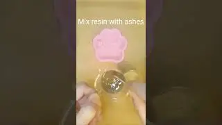 Making a pet Memorial keepsake. Resin crafts. Epoxy art. Perfect pour. Dogs. Ashes. Asmr. Etsy