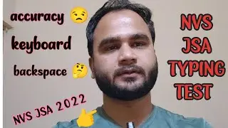 NVS JSA TYPING TEST | nvs jsa ki typing ki taiyari kaise kare #nvs