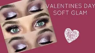 Soft Glam Valentines Day Tutorial, Makeup Geek Sparklers l Kiesa Howell