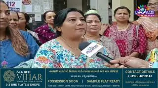 NAVSARI LIVE :- છાપરારોડ ના રહીશોએ માંડ્યો મોરચો NMC કચેરી ખાતે