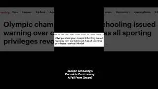 Singapore's Swimming Star: Joseph Schooling's Marijuana Case Explained