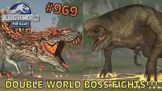DOUBLE WORLD BOSS FIGHTS!!! - Jurassic World: The Game - EP 969