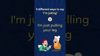 5 Ways to Say I&rsquo;m Joking | Speak English Naturally #spokenenglish   #vocabs  #ytshorts