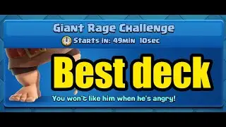 Giant rage challenge best deck - best giant deck clash royale