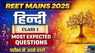 REET Mains 2025 | हिंदी | Most Questions | Class 1 #hindi #reet #Exam