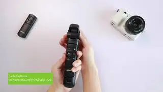 AODELAN Wireless Shooting Grip Tripod with Remote Control for Vlogging, for Sony ZV-E10,ZV-1
