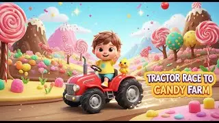 Tractor Race to Candy Farm &ndash; Nursery Rhyme, Toddler Learning, Vehicle Fun, Playful Farm Adventure
