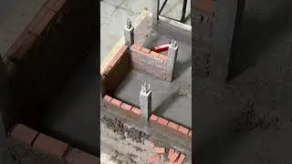 Mini brick wall #xbuildingmini #xbm #minihouse #construction #brick #wall #DIY #buildingmini