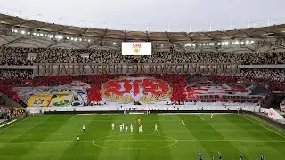 VfB Stuttgart - TSG Hoffenheim - Choreo 130 Jahre - 23/24 Ultras Stuttgart Cannstatter Kurve TV