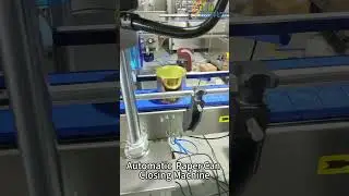 Servo-Driven Paper Can Sealing Machine - Fully Automatic Airtight Lid Closing System #shorts #sealer