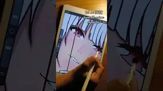 Yumeko Jabami digital art tutorial using procreate #digitalart #procreate #yumeko #animeart