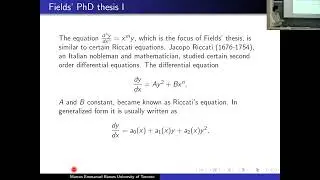 A Portrait of the Life and Mathematical Work of John Charles Fields