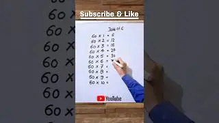Hack of Table 60 😱 #maths #mathematics #hack @study_care0