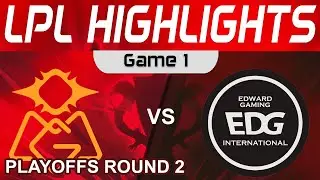 OMG vs EDG Highlights Game 1 LPL Summer Playoffs 2023 Oh My God vs EDward Gaming by Onivia