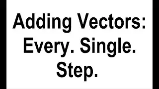 Adding Vectors: Every. Single. Step.