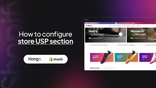 Hongo Shopify Theme - How to configure store USP section?