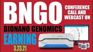 $BNGO Bionano Genomics Earnings 03 23 21