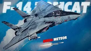 Modernized F-14 Tomcat + Meteor Missile Vs Su-35 Flanker-E  | Digital Combat Simulator | DCS |