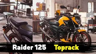 TVS RAIDER  125 | Top Rack | Installation Guide From Ht Exhaust
