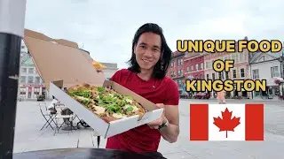 Kingston Food Tour 🇨🇦 | Cookie Sandwich, Funghi Pizza & London Fog | Indian in Canada | #Veggmomo