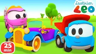 Bilserier f&ouml;r barn & tecknade filmer om v&auml;gunderh&aring;llsfordon f&ouml;r barn. Lastbilen Leo & bilar f&ouml;r barn