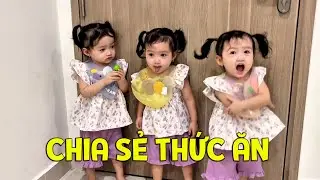 Mẹ Yến nhi l&agrave;m m&oacute;n nui x&agrave;o b&ograve; ba b&eacute; sinh ba thưởng thức, chia sẻ thức ăn c&ugrave;ng nhau | BA N&Agrave;NG TI&Ecirc;N