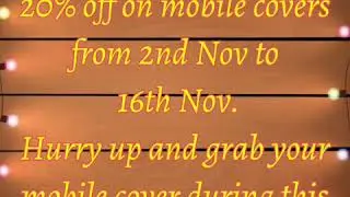 Diwali offer on mobile covers 20% off @shopping__made_easy🛍