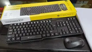Zebronics COMPANION-107 Wireless Keyboard and Mouse set (Black) Unboxing and Review [2021] ₹540 best
