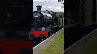 GWR 7812 Erlestoke Manor Arrives at Dunster Station | West Somerset Railway | 28th August 2023