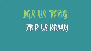 LGS VS TEOG zor vs kolay 😱😱#lgs#teog#ders