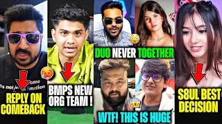 Rega BMPS Org Team🚨 Mamba Krutika DUO💔 S8uL Next Level SIGNING?😱 GE Owner on COMBACK🤯 Harshi on S8uL