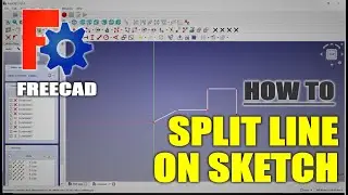 FreeCAD: как разделить линию на эскизе
