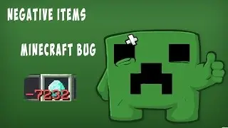 Negative items in Minecraft-MINECRAFT BUG 1.8 SEPTEMBER 2015