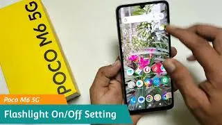 poco M6 Pro 5g power button se flashlight on kare/how to set power button launch camera in poco m6